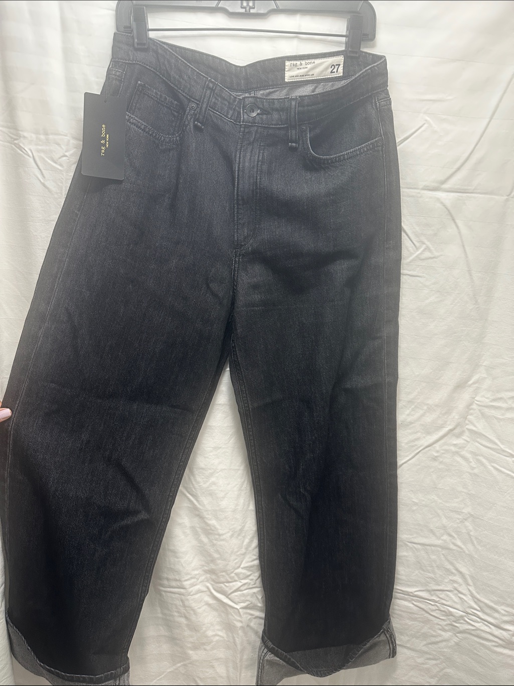 Rag & Bone Menâs Relaxed Black Jeans